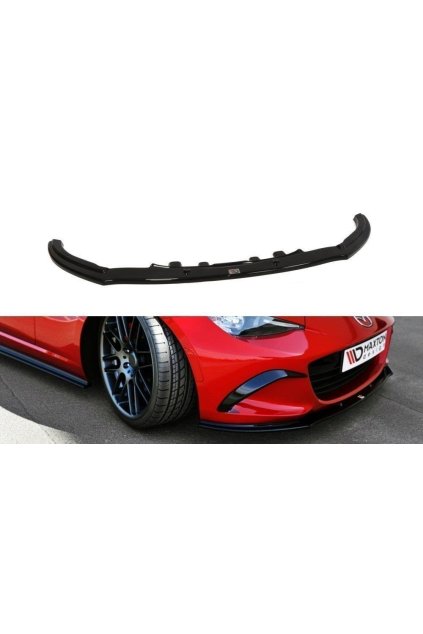 Maxton Design spoiler pod přední nárazník ver.1 pro Mazda Mx-5 Mk4 ND, plast ABS bez povrchové úpravy