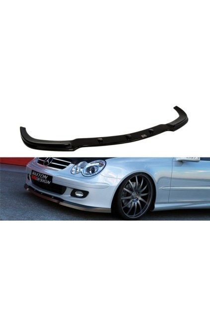 Maxton Design spoiler pod přední nárazník pro Mercedes CLK W209, plast ABS bez povrchové úpravy, facelift