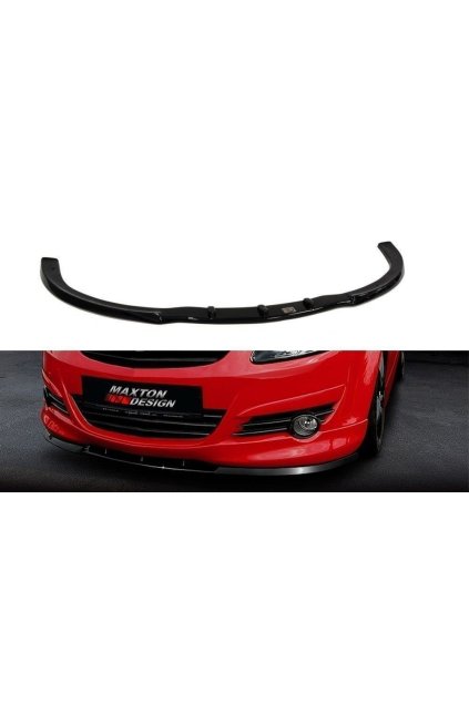 Maxton Design spoiler pod přední nárazník pro Opel Corsa D (Mk4), plast ABS bez povrchové úpravy, předfacelift OPC-Line