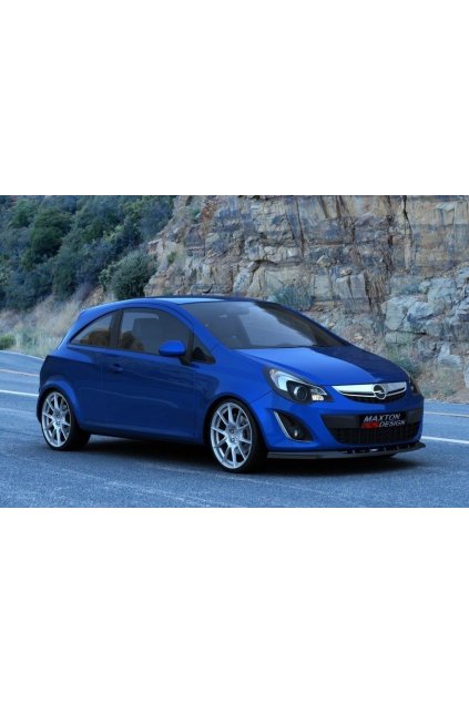 Maxton Design spoiler pod přední nárazník pro Opel Corsa D (Mk4), plast ABS bez povrchové úpravy, facelift