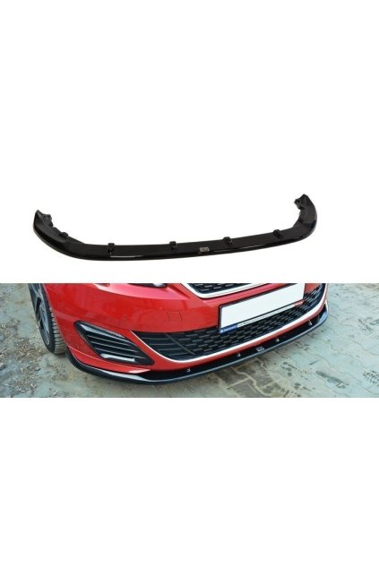 Maxton Design spoiler pod přední nárazník ver.2 pro Peugeot 308 Mk2 GTI, plast ABS bez povrchové úpravy