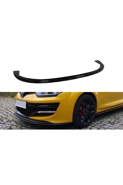 Maxton Design spoiler pod přední nárazník pro Renault Megane RS Mk3, plast ABS bez povrchové úpravy, ver. 1