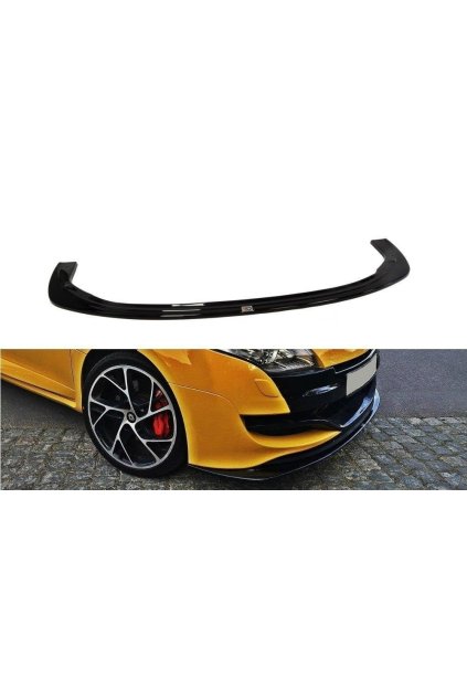 Maxton Design spoiler pod přední nárazník pro Renault Megane RS Mk3, plast ABS bez povrchové úpravy, ver. 2