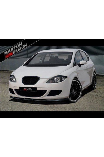 Maxton Design spoiler pod přední nárazník pro Seat Leon Mk2, carbon-Look, předfacelift