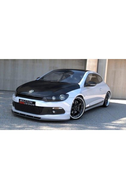 Maxton Design spoiler pod přední nárazník pro Volkswagen Scirocco Mk3, plast ABS bez povrchové úpravy, R-Line