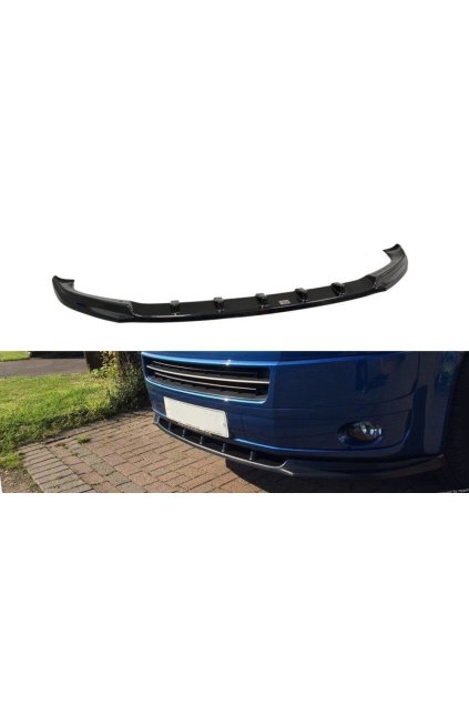 Maxton Design spoiler pod přední nárazník pro Volkswagen T5, plast ABS bez povrchové úpravy, facelift
