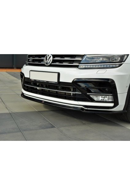 Maxton Design spoiler pod přední nárazník pro Volkswagen Tiguan Mk2 R-Line, plast ABS bez povrchové úpravy