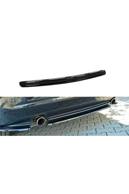 Maxton Design středový spoiler zadního nárazníku bez žebrování pro Alfa Romeo 159, carbon-Look, pro vozy s jednoduchou koncovkou na každé straně