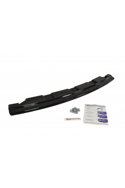 Maxton Design středový spoiler zadního nárazníku bez žebrování pro BMW řada 5 F10- F11, carbon-Look, pro jednoduché koncovky na obou stranách