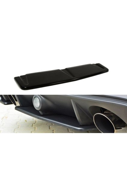 Maxton Design středový spoiler zadního nárazníku pro Ford Focus RS Mk3, plast ABS bez povrchové úpravy