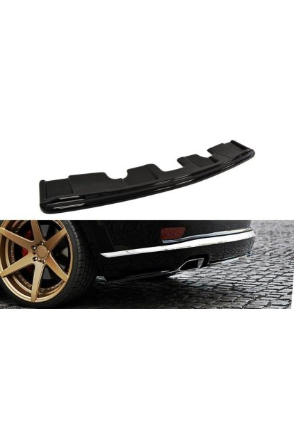 Maxton Design středový spoiler zadního nárazníku bez žebrování pro Jeep Grand Cherokee WK2, carbon-Look