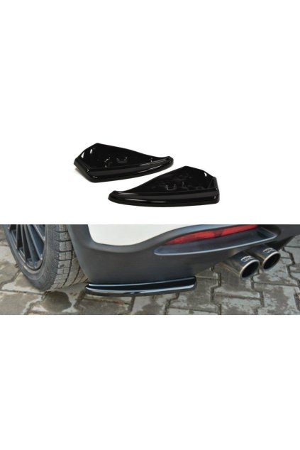 Maxton Design boční difuzory pod zadní nárazník pro Fiat Grande Punto Grande Punto Abarth, carbon-Look