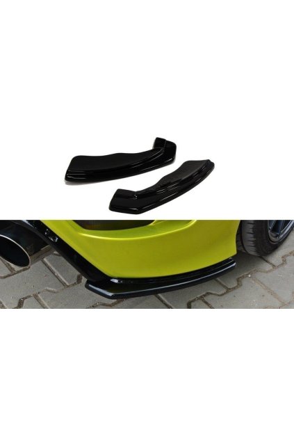 Maxton Design boční difuzory pod zadní nárazník pro Ford Focus RS Mk2, plast ABS bez povrchové úpravy