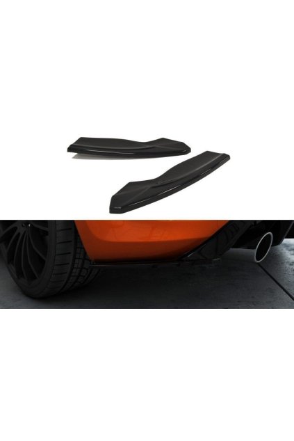 Maxton Design boční difuzory pod zadní nárazník ver.2 pro Ford Focus ST Mk2 Facelift, plast ABS bez povrchové úpravy