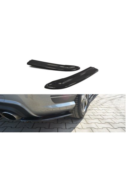 Maxton Design boční difuzory pod zadní nárazník pro Mercedes třída C W204/AMG-Line, plast ABS bez povrchové úpravy