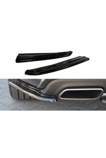 Maxton Design boční difuzory pod zadní nárazník pro Mercedes CLS C 218/AMG-Line, plast ABS bez povrchové úpravy