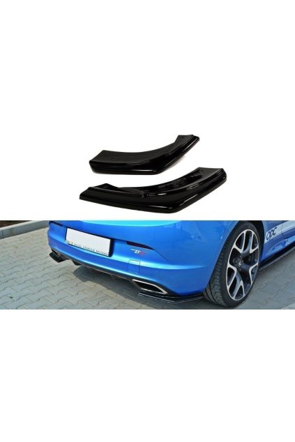 Maxton Design boční difuzory pod zadní nárazník pro Opel Astra OPC J (Mk3), plast ABS bez povrchové úpravy