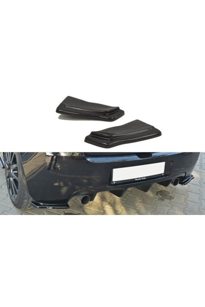 Maxton Design boční difuzory pod zadní nárazník pro Renault Clio RS Mk3, plast ABS bez povrchové úpravy