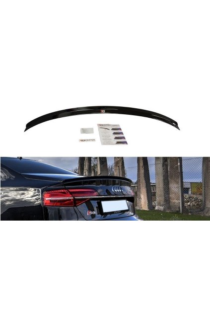 Maxton Design prodloužení spoileru pro Audi S8 D4, carbon-Look, Facelift