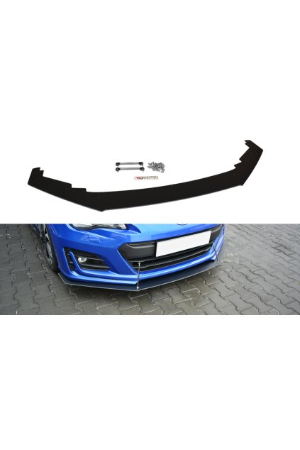 Maxton Design "Racing" spoiler pod přední nárazník ver.1 pro Subaru BRZ Mk1 Facelift, plast ABS bez povrchové úpravy