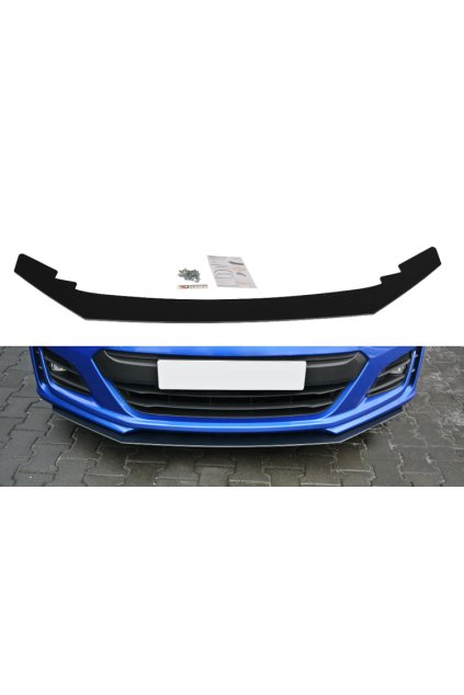 Maxton Design "Racing" spoiler pod přední nárazník ver.2 pro Subaru BRZ Mk1 Facelift, plast ABS bez povrchové úpravy