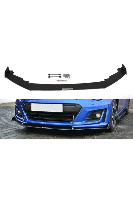 Maxton Design "Racing" spoiler pod přední nárazník ver.3 pro Subaru BRZ Mk1 Facelift, plast ABS bez povrchové úpravy