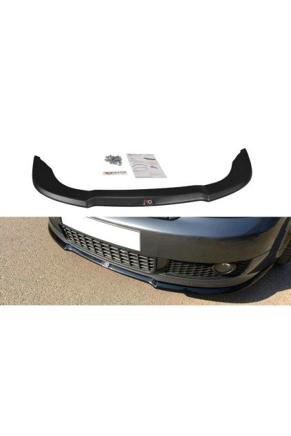 Maxton Design spoiler pod přední nárazník ver.1 pro Audi A4 B6, černý lesklý plast ABS
