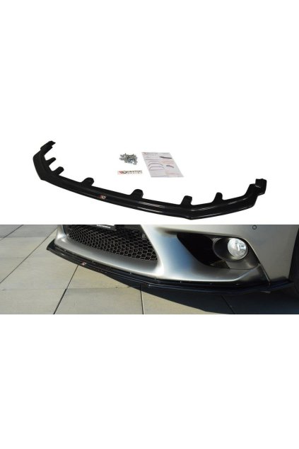 Maxton Design spoiler pod přední nárazník ver.1 pro Lexus IS Mk3, černý lesklý plast ABS