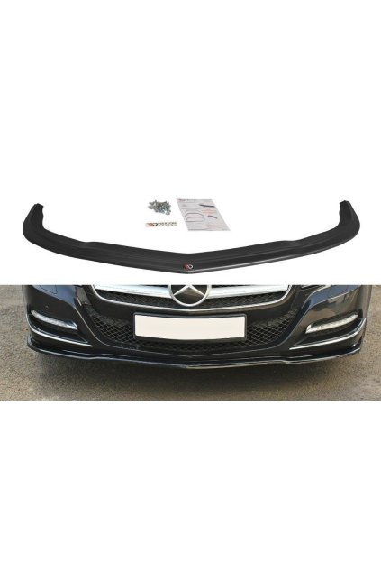 Maxton Design spoiler pod přední nárazník ver.1 pro Mercedes CLS C 218/Standard, černý lesklý plast ABS