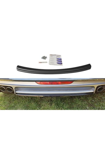 Maxton Design středový spoiler zadního nárazníku pro Audi TT S Mk2 (8J), černý lesklý plast ABS