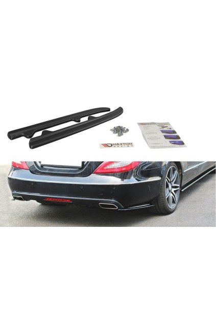 Maxton Design boční difuzory pod zadní nárazník pro Mercedes CLS C 218/Standard, černý lesklý plast ABS