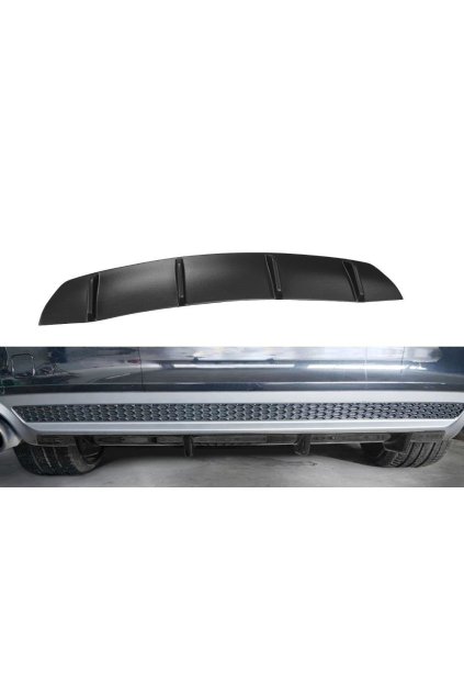 Maxton Design vložka zadního nárazníku pro Audi A7 C7, černý lesklý plast ABS