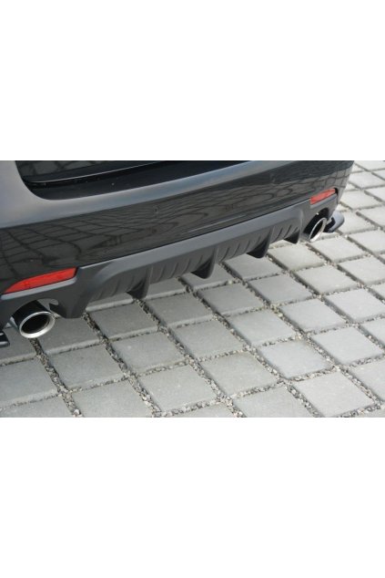 Maxton Design vložka zadního nárazníku pro Saab 9-3 Aero/Mk2 Facelift, černý lesklý plast ABS