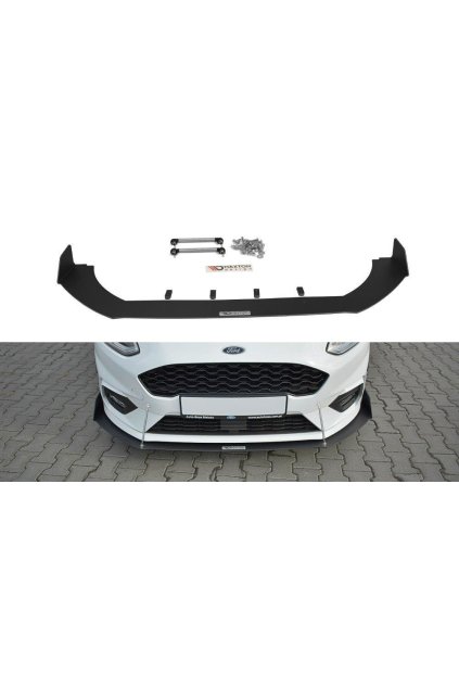 Maxton Design "Racing" spoiler pod přední nárazník ver.1 pro Ford Fiesta, Fiesta ST Mk8, plast ABS bez povrchové úpravy