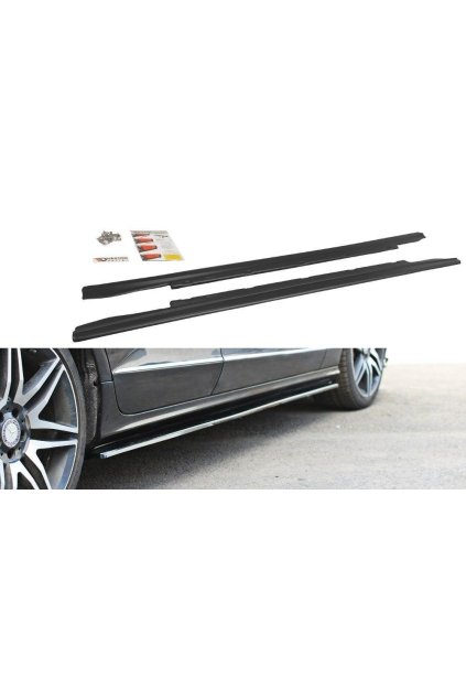 Maxton Design difuzory pod boční prahy pro Mercedes CLS C 218/Standard, plast ABS bez povrchové úpravy