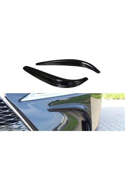 Maxton Design rámečky předního nárazníku pro Lexus NX Mk1, carbon-Look