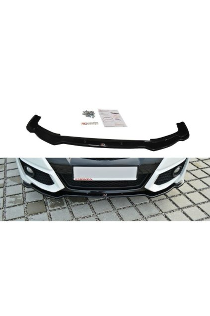 Maxton Design spoiler pod přední nárazník pro Honda Civic Mk9, plast ABS bez povrchové úpravy, facelift