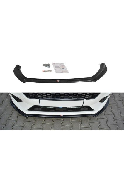Maxton Design spoiler pod přední nárazník ver.1 pro Ford Fiesta, Fiesta ST Mk8, plast ABS bez povrchové úpravy