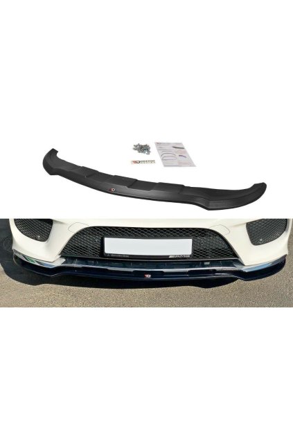 Maxton Design spoiler pod přední nárazník ver.1 pro Mercedes GLE SUV W166, plast ABS bez povrchové úpravy