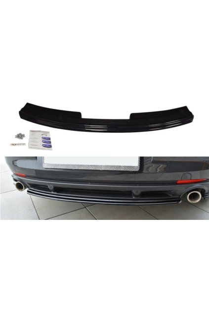 Maxton Design středový spoiler zadního nárazníku pro Renault Laguna Mk3, plast ABS bez povrchové úpravy