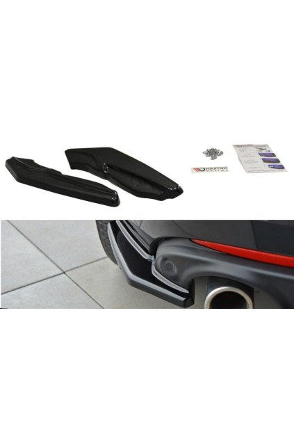 Maxton Design boční difuzory pod zadní nárazník pro Renault Laguna Mk3, plast ABS bez povrchové úpravy