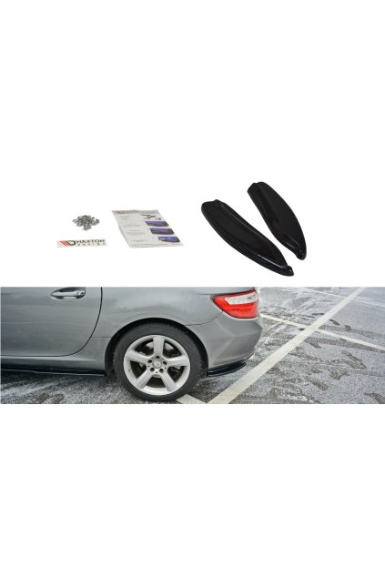 Maxton Design boční difuzory pod zadní nárazník ver.1 pro Mercedes SLK R 172, plast ABS bez povrchové úpravy