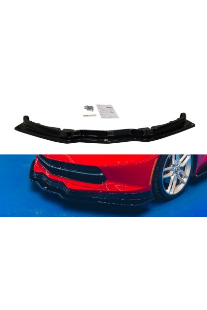 Maxton Design spoiler pod přední nárazník ver.1 pro Chevrolet Corvette C7, plast ABS bez povrchové úpravy