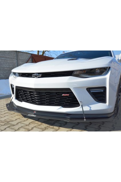 Maxton Design hybridní spoiler pod přední nárazník pro Chevrolet Camaro 6, carbon-Look, včetně modelu 2018+