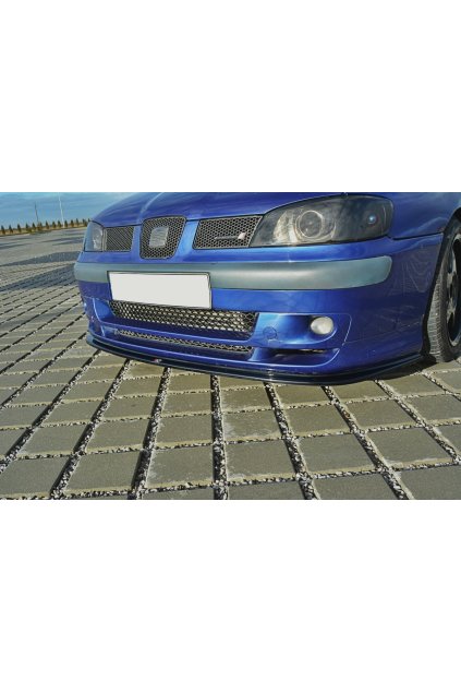 Maxton Design spoiler pod přední nárazník ver.1 pro Seat Ibiza Cupra Mk2 FL, plast ABS bez povrchové úpravy