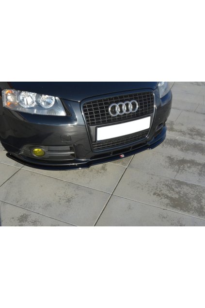 Maxton Design spoiler pod přední nárazník pro Audi A3 8P, carbon-Look, S-Line, r.v. 2004-2008