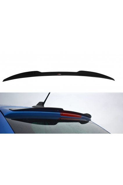 Maxton Design prodloužení spoileru pro Škoda Octavia RS Mk2, Mk2 Facelift, černý lesklý plast ABS, Combi