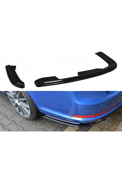 Maxton Design boční difuzory pod zadní nárazník pro Škoda Octavia RS Mk2 Facelift, plast ABS bez povrchové úpravy