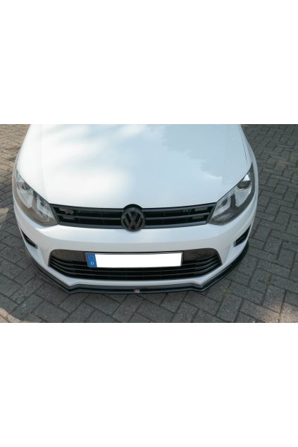 Maxton Design spoiler pod přední nárazník pro Volkswagen Polo Mk5, plast ABS bez povrchové úpravy, R WRC