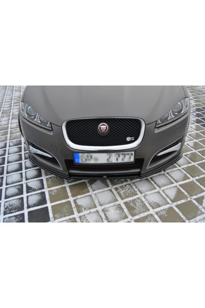Maxton Design spoiler pod přední nárazník pro Jaguar XF Mk1, plast ABS bez povrchové úpravy, Sportbrake S-Pack